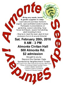 Seedy Saturday @ Almonte Citivan Community Hall | Mississippi Mills | Ontario | Canada